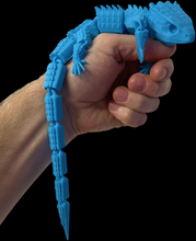 3D Printed Lizard Large Reptile Fidget - Articulated Lizard, Anxiety Stress Relief, ADHD & Autism Friendly Bearded Dragon Fidget Pet