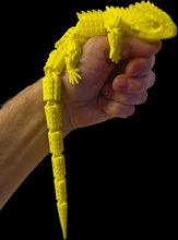 3D Printed Lizard Large Reptile Fidget - Articulated Lizard, Anxiety Stress Relief, ADHD & Autism Friendly Bearded Dragon Fidget Pet