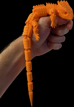 3D Printed Lizard Large Reptile Fidget - Articulated Lizard, Anxiety Stress Relief, ADHD & Autism Friendly Bearded Dragon Fidget Pet