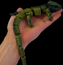 3D Printed Lizard Large Reptile Fidget - Articulated Lizard, Anxiety Stress Relief, ADHD & Autism Friendly Bearded Dragon Fidget Pet