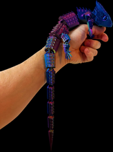 3D Printed Lizard Large Reptile Fidget - Articulated Lizard, Anxiety Stress Relief, ADHD & Autism Friendly Bearded Dragon Fidget Pet