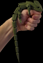 3D Printed Lizard Large Reptile Fidget - Articulated Lizard, Anxiety Stress Relief, ADHD & Autism Friendly Bearded Dragon Fidget Pet