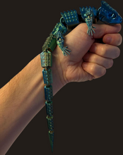 3D Printed Lizard Large Reptile Fidget - Articulated Lizard, Anxiety Stress Relief, ADHD & Autism Friendly Bearded Dragon Fidget Pet