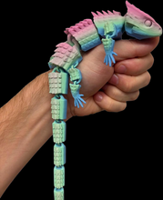 3D Printed Lizard Large Reptile Fidget - Articulated Lizard, Anxiety Stress Relief, ADHD & Autism Friendly Bearded Dragon Fidget Pet