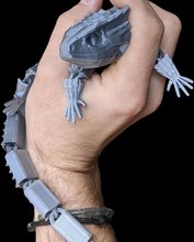 3D Printed Lizard Large Reptile Fidget - Articulated Lizard, Anxiety Stress Relief, ADHD & Autism Friendly Bearded Dragon Fidget Pet