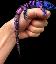 3D Printed Lizard Large Reptile Fidget - Articulated Lizard, Anxiety Stress Relief, ADHD & Autism Friendly Bearded Dragon Fidget Pet